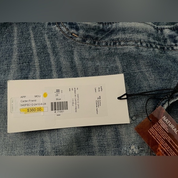 MOUSSY MV Carter Friend Jean in Blue 001 SZ 28 540FSC12-2410 light denim - Picture 7 of 11